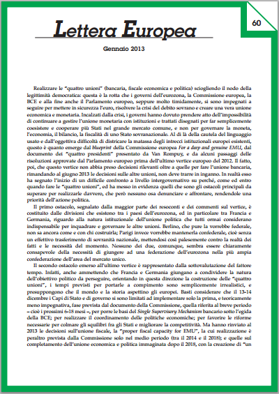 Lettera Europea