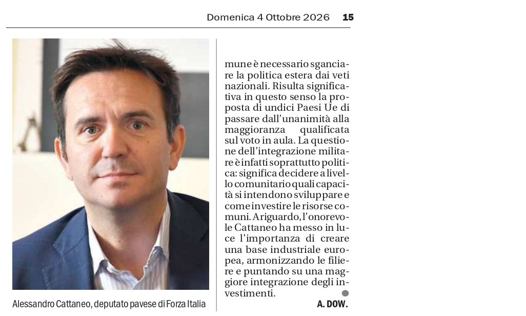Resoconto del convegno pubbloicato da La Provincia Pavese Resoconto del convegno pubbloicato da La Provincia Pavese